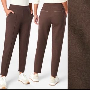 Athleta Venice heathered pintuck pant in large petite LP